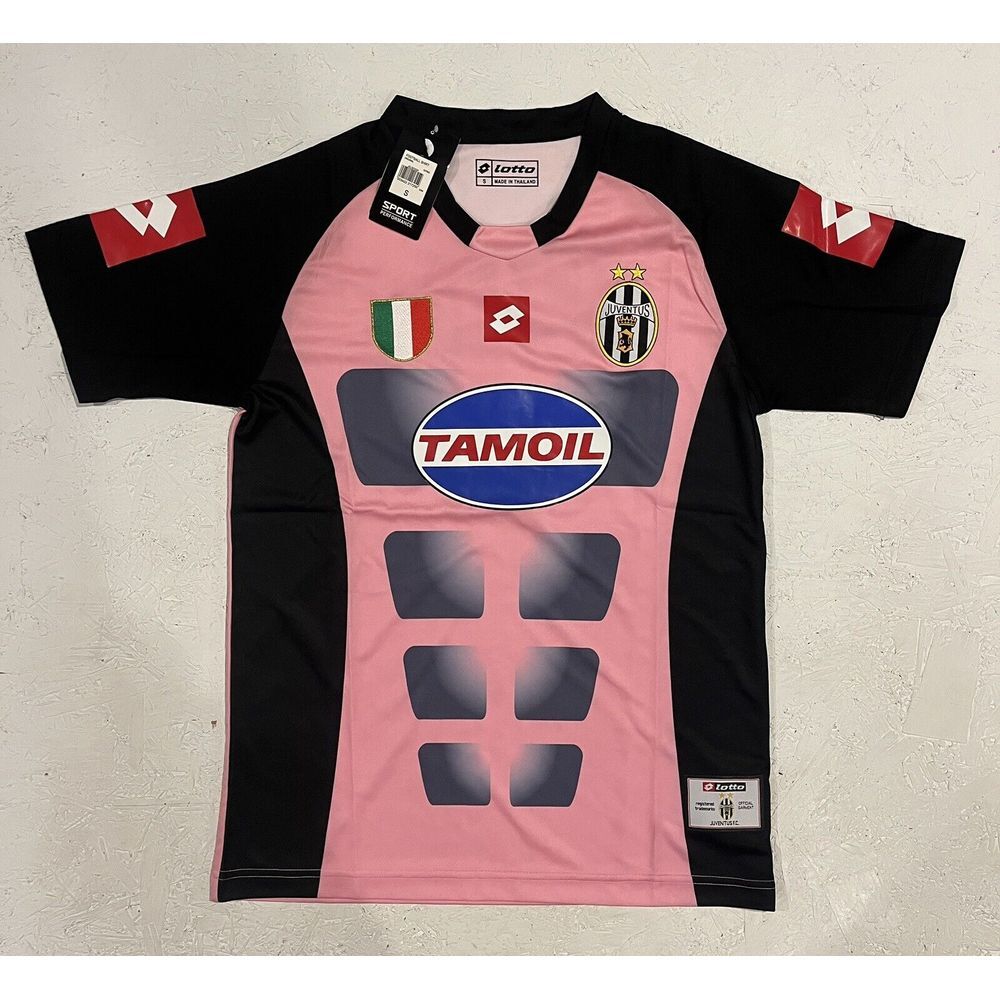 Juventus Goalkeeper 02/03 Soccer Jersey - Lotto Pink‎ Abs Athletic Small